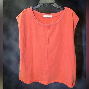 100% Cotton We The Free People Coral Tank Top
